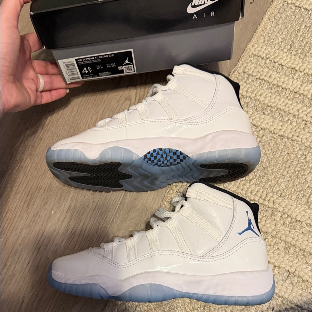2025 Jordan 11 Retro Columbia Blue Sneakers
